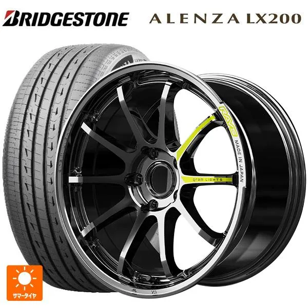 トヨタ アルファード(40系)用 225/55R19 99V ブリヂストン アレンザLX200 正規品 # グラムライツ 57NR リミテッド