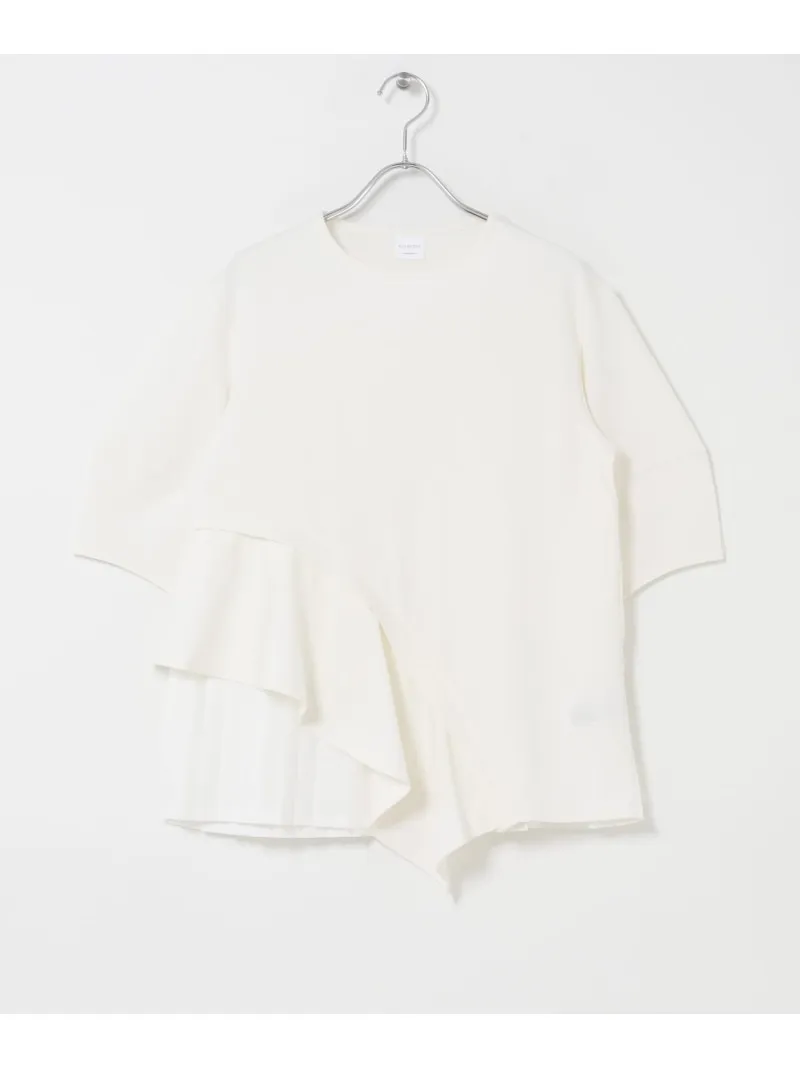 ELENDEEK SLIDE FLARE DOCKING CUT AND SEWN URBAN RESEARCH ROSSO アーバンリサーチロッソ トップス カットソー・Tシャツ ブラック ホワイト グレー【送料無料】[ Fashion]