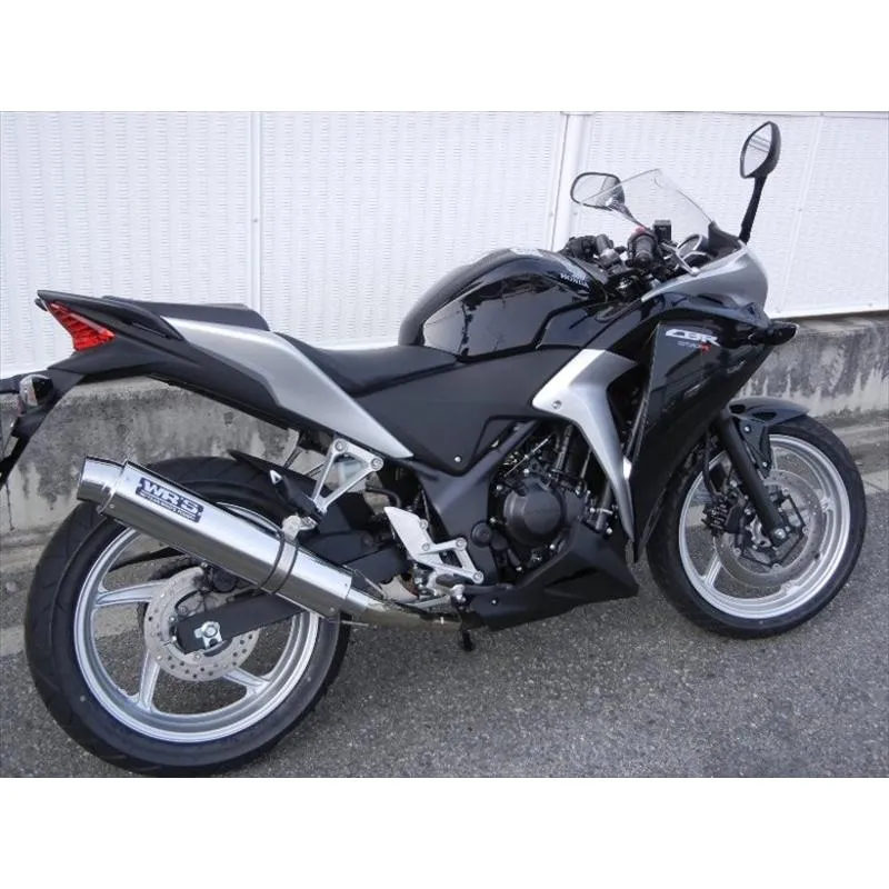 マフラー ダブルアールズ WR`S S O ラウンドステンレスサイレンサー CBR250R -13(JBK-MC41) BF1205JM 取寄品