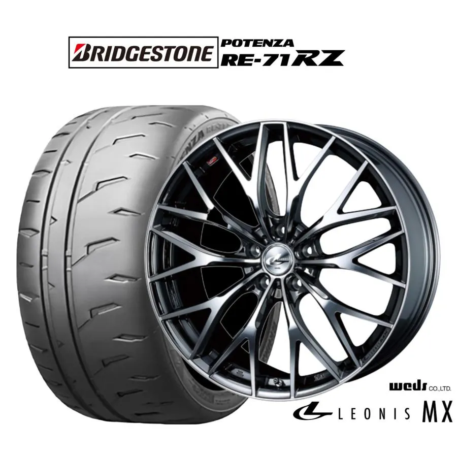 サマータイヤ ホイール4本セット ウェッズ レオニス MX ブリヂストン POTENZA ポテンザ RE-71RZ 225/50R18