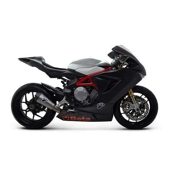 MV10 TERMIGNONI スリップオンサイレンサー MVAGUSTA F3-800.675 チタン/ステンレス 触媒付