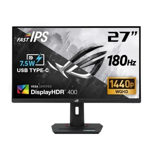 ASUS ゲーミングモニター ROG Strix XG27ACS 27インチ / HDR / 180Hz / 1ms (GTG) / Fast IPS/Extreme Low Motion Blur Sync/USB Type-C/G-Sync対応/三脚ソケット/