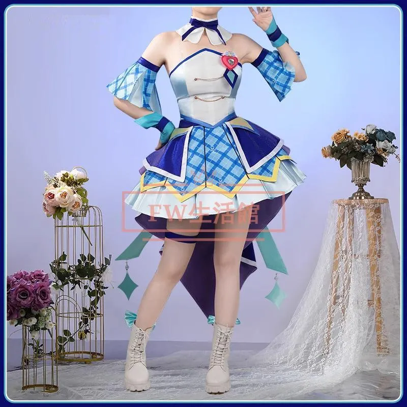 キミとアイドルプリキュア 蒼風なな あおかぜなな キュアウインク Cure Wink コスプレ 衣装 コスチューム 演出服 アニメ ゲーム ハロウィン cosplay 変装