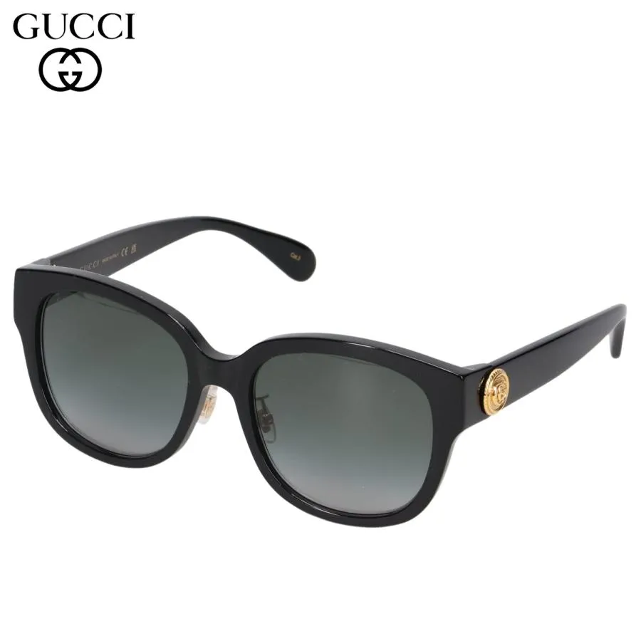 グッチ GUCCI サングラス メンズ レディース アジアンフィット UVカット 紫外線対策 SUNGLASSES ブラック 黒 GG1409SK