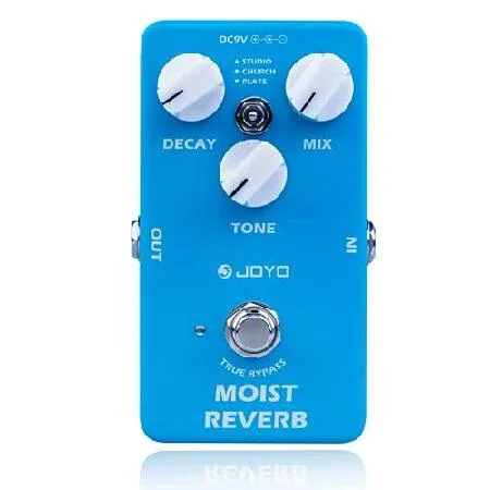 【並行輸入品】 JOYO Reverb Effect Pedal Digital Guitar Pedal with 3 Reverb Effects (Studio, Church, Plate) for Electric Guitar - True Bypass (MOIST