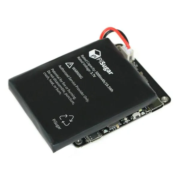 Pisugar 2 Plus Portable 5000 mAh UPS Lithium Battery Power Module Platform for Every Raspberry Pi 3B/3B+/4B Model Accessories (Not