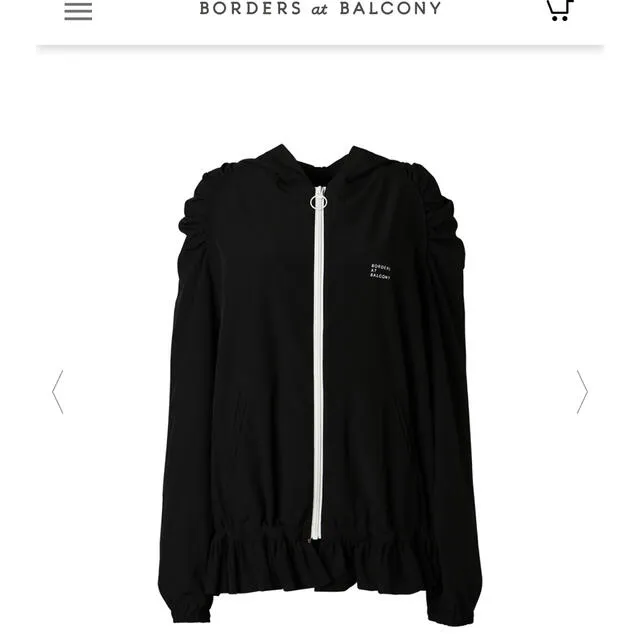 BORDERS zipup hoodie