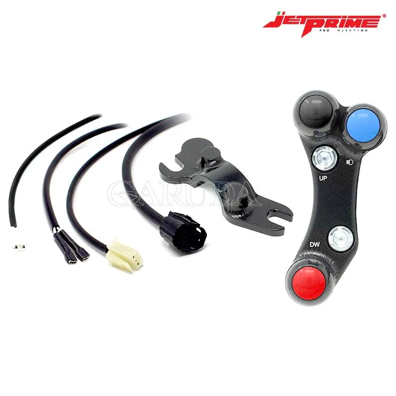 JETPRIME[PLSR013]ハンドルスイッチパネル【左側】YAMAHA YZF-R6(17-22) ※専用クランプ付属