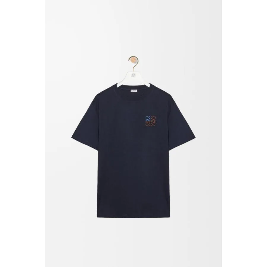ロエベ LOEWE 2026春夏メンズ レギュラーフィット Tシャツ【ダークネイビー 】【送料無料】【正規品】