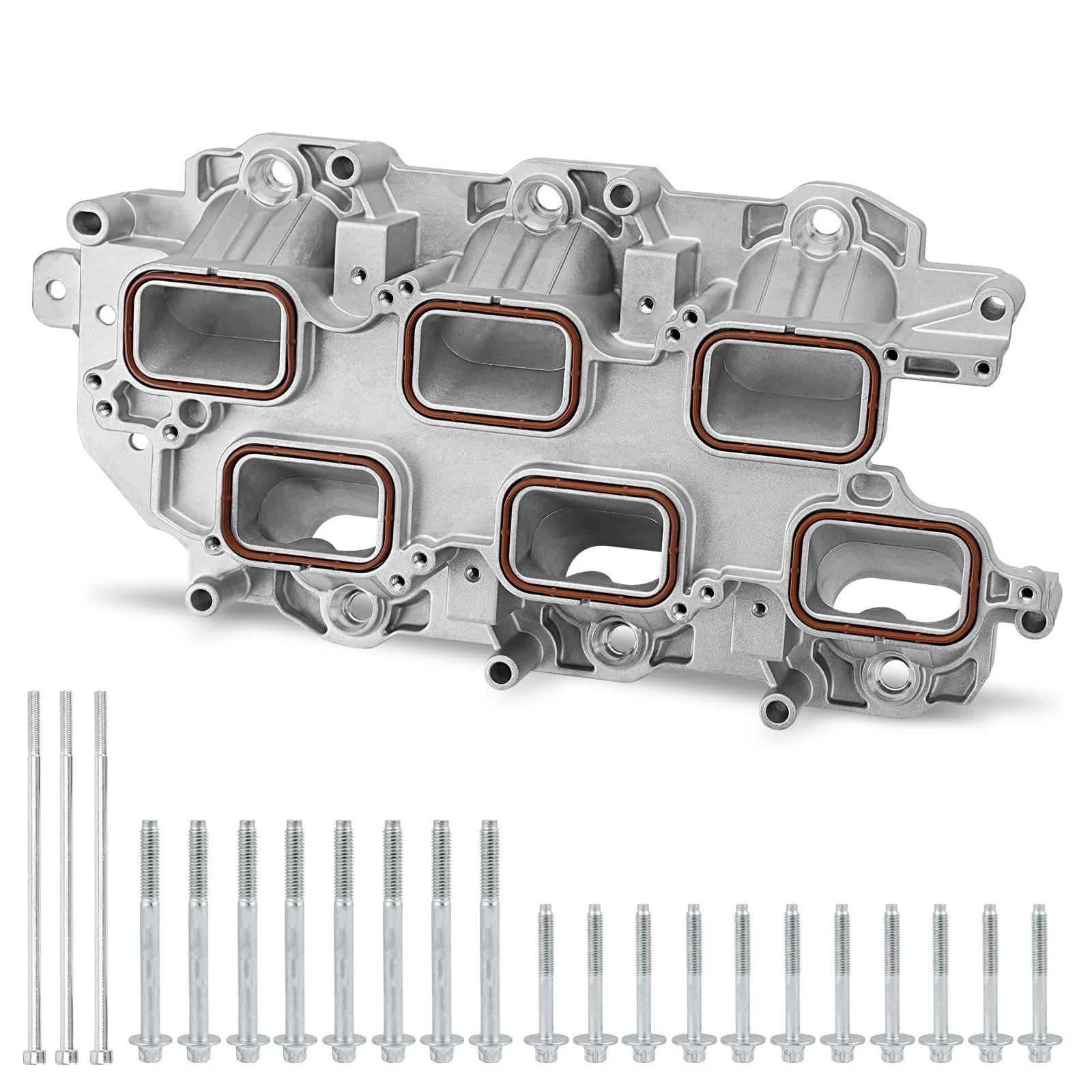 アップグレードされたフルアルミニウムエンジンローワーインテークマニホールド 2011-2020 ダッジ クライスラー ジープ RAM - デュランゴ チャージャー チャレンジャー アベンジャー タウン\u0026amp;カントリー プロマスター グランドチェロキー 3.0L 3.2L 3.6L V6