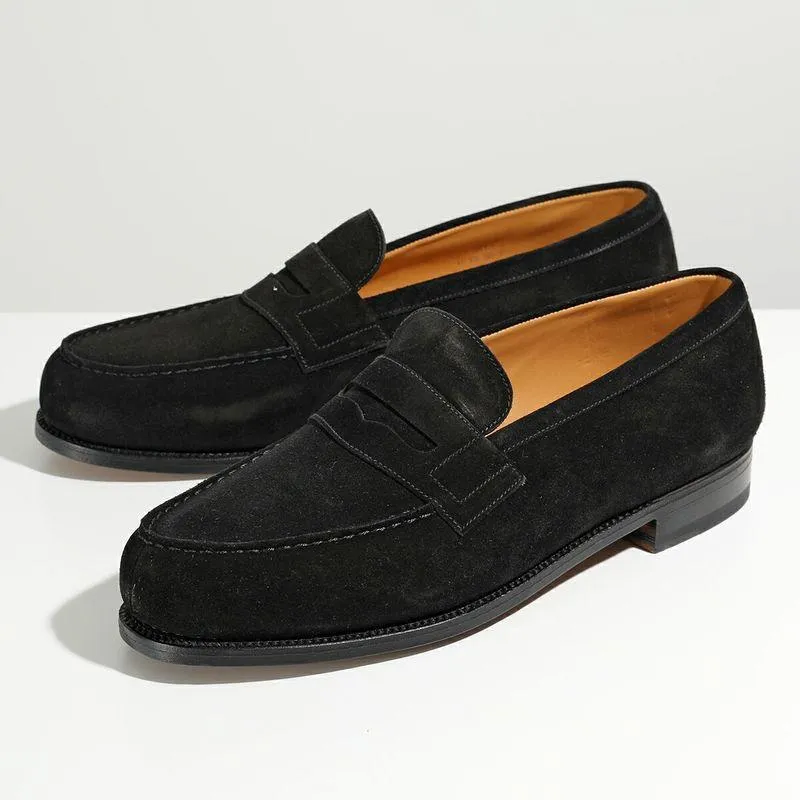 J.M. WESTON ジェイエムウエストン シグニチャー ローファー Signature Loafer #180 11415011801F メンズ スウェード 革靴 コイン Black