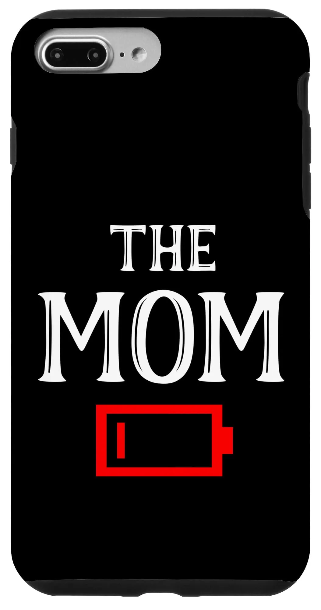 iPhone 7 Plus/8 Plus The Mom おもしろい 疲れた母 バッテリー残量が少ない アイコン Mama Momma Mum スマホケース
