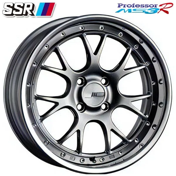 サマータイヤ ホイール4本セット 175/60R16インチ 4H100 SSR プロフェッサー MS3R チタン マッドスター ラジアルM/T ホワイトレター