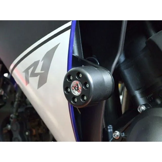 P\u0026A International P\u0026Aインターナショナル 衝撃吸収ダンパー内蔵クラッシュパッド X-Pad カラー：ブラック YZF-R1 YAMAHA ヤマハ フレーム