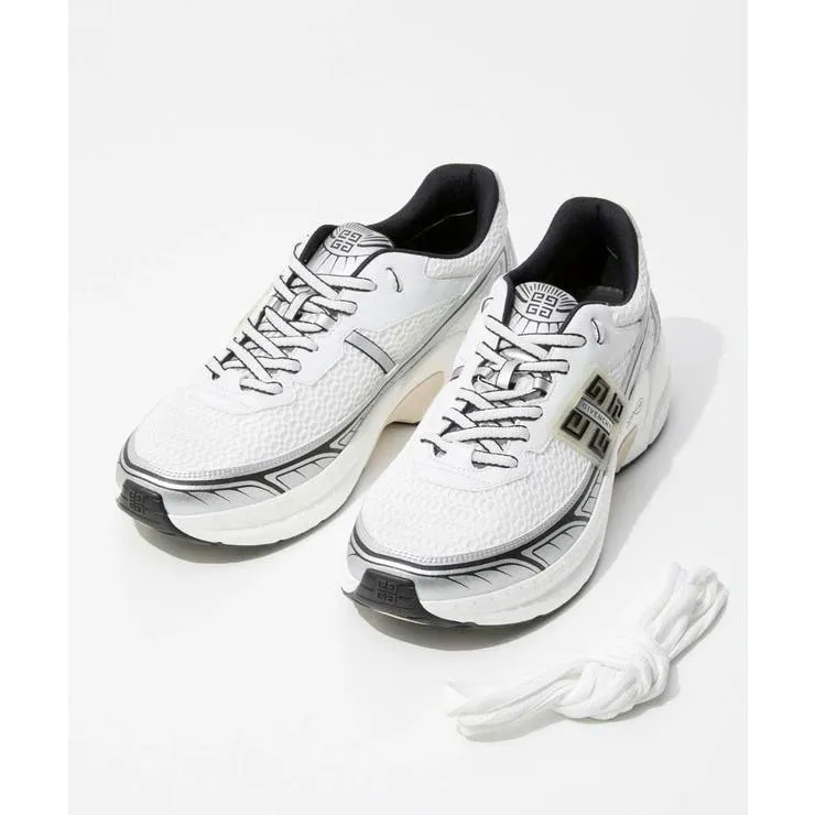 【10％OFFクーポン！5/7(木)9:59まで】U-STREAM ジバンシィ GIVENCHY NFNTY-52 LOW TOP RUNNERS スニーカー シンセティックレザー＆メッシュ BH00AGH1RB スニーカー メンズ シューズ シューズ