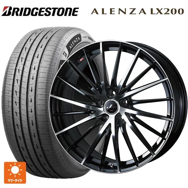 送料無料 サマータイヤホイール 4本セット 215/70R16 100H ブリヂストン アレンザLX200 正規品 # ウェッズ レオニス FR 16