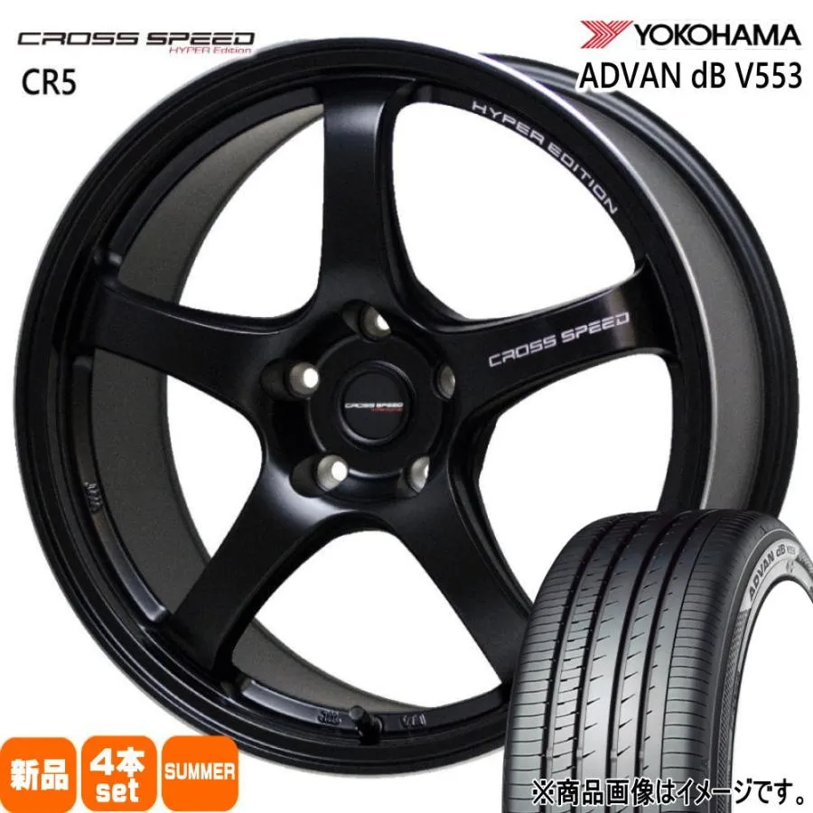 245/40R18 97Y XL ヨコハマ ADVAN dB V553 夏用 サマータイヤ CROSS SPEED CR5 スバル WRX STI