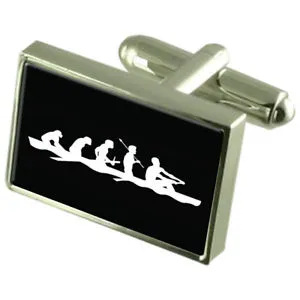 【送料無料】メンズアクセサリ― ポーチカフスボタンevolution ape to man rowing cufflinks with pouch