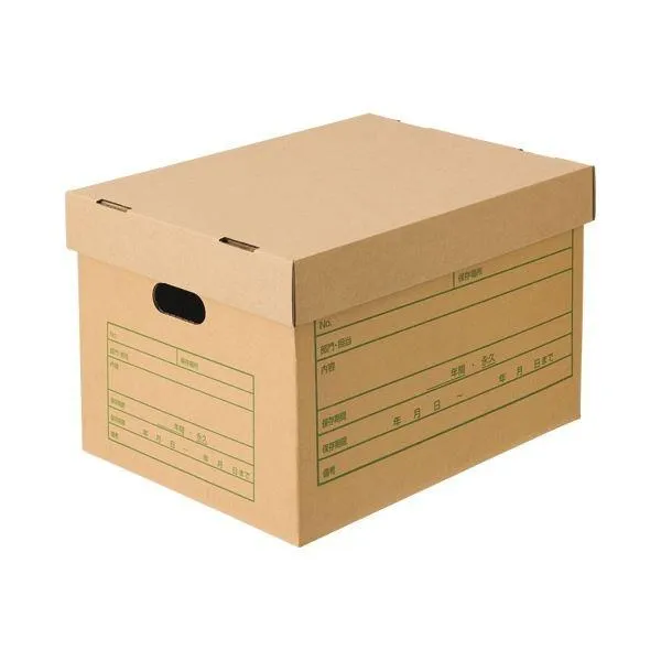 （まとめ）TANOSEE 文書保存箱（フタ式）A4用 1パック（6個）〔×5セット〕[21]