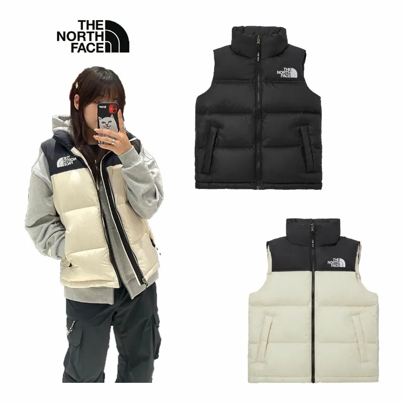 ★送料無料★[THE NORTH FACE] M 1996 ECO NUPTSE VEST NV1DQ55A NV1DP55C ベスト ダウン ヌプシ チョッキ ライトダウン 軽量 軽い 保温 暖かい レディース メンズ フード付き フードあり ショート丈 人気 おしゃれ かわいい 韓国 ノースフェイス 黒 白