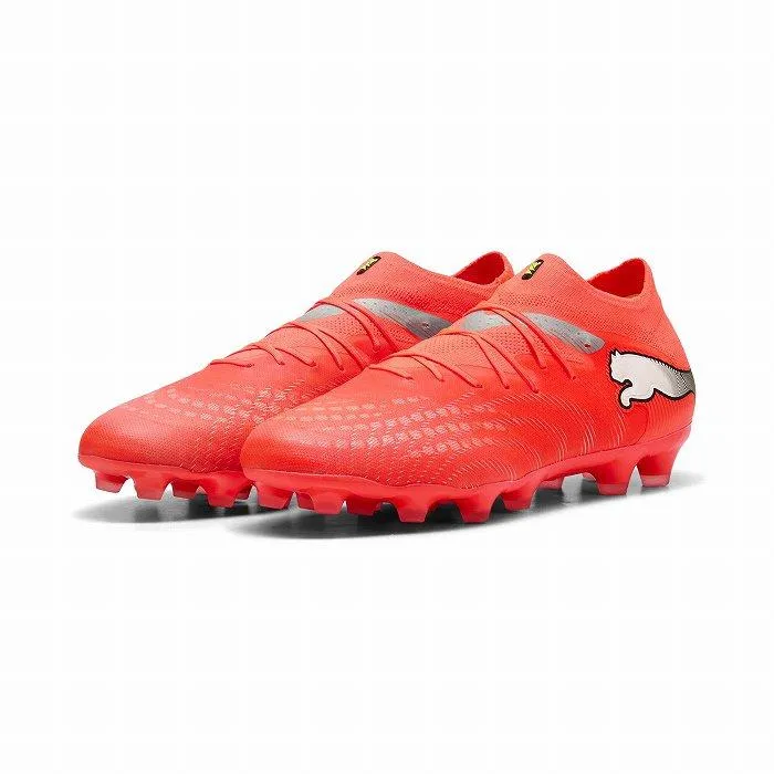 PUMA プーマ FUTURE 9 PRO HG/AG(レッド×シルバー) 108901 01 サッカー スパイク フューチャーST