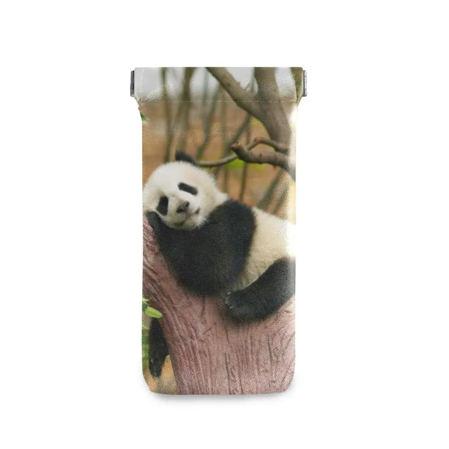 【並行輸入品】Sunglasses Pouch Cute Animal Panda Tree Squeeze Top Glasses Pouc