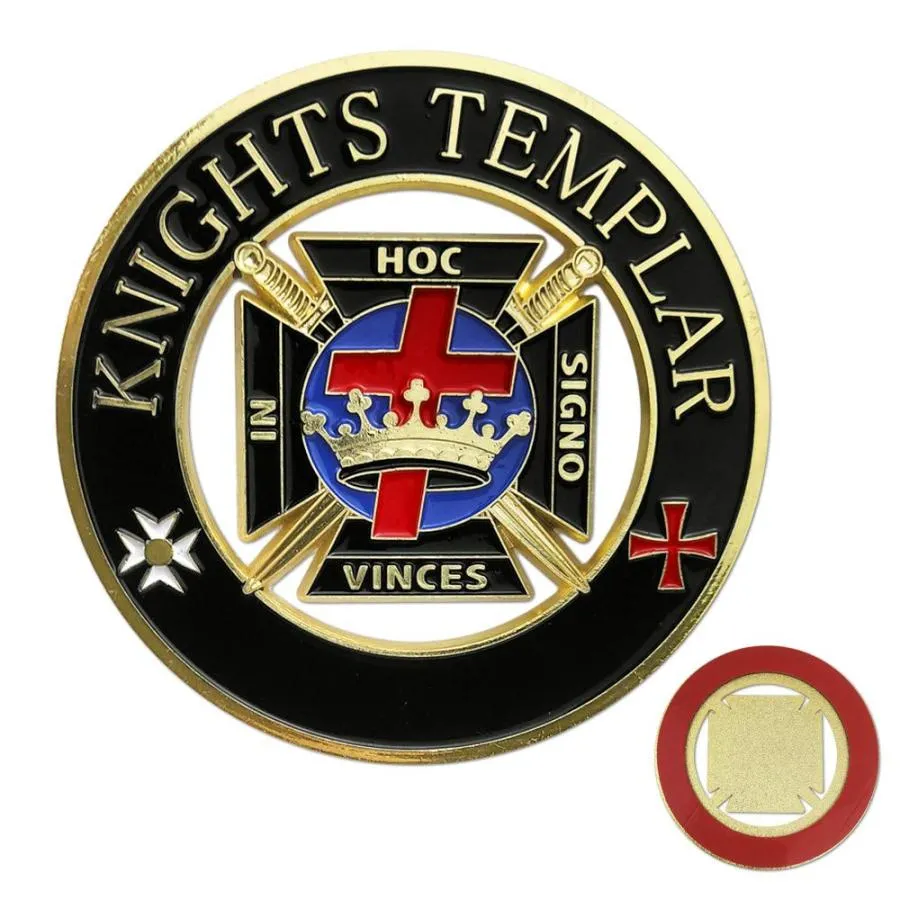 【並行輸入品】Imason テンプル騎士団 フリーメーソン オートエンブレム Knights Templar Masonic Auto Embl