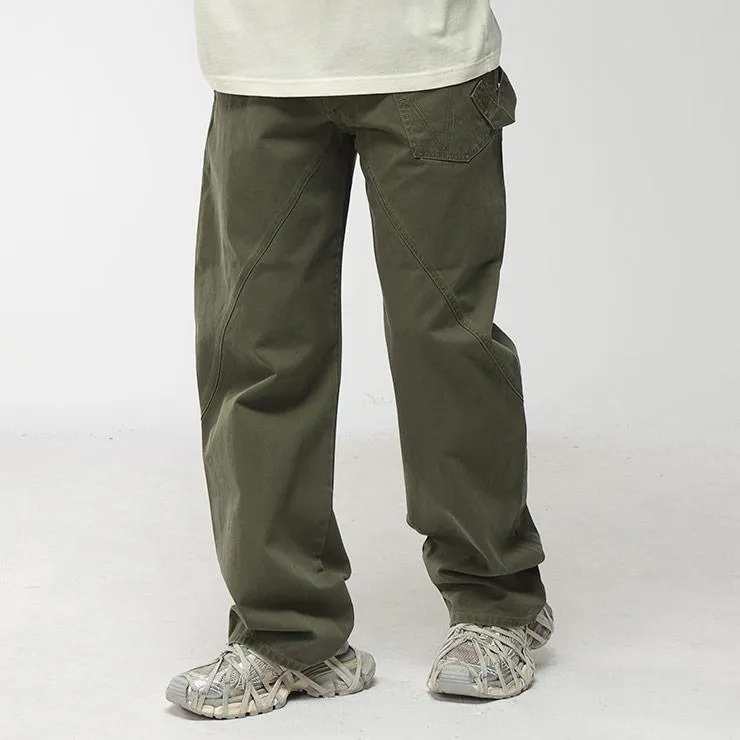 ジェイダブリューアンダーソン JW ANDERSON メンズ ジーンズ ボタンフライ ポケット パンツ twisted workwear JWDT0126PG1933 ブランド ボトムス ワイド