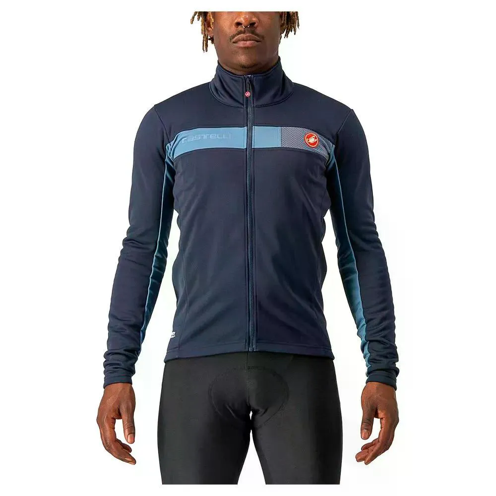 カステリ モルティローロ 6S ジャケット （ SavileBlue/SteelBlue/SilverReflex ） | CASTELLI Mortirolo 6S jacket  [t]