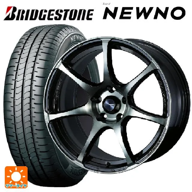 送料無料 サマータイヤホイールセット 185/60R16 86H ブリヂストン ニューノ 正規品 ウェッズ ウェッズスポーツ SA75R 16-6.5