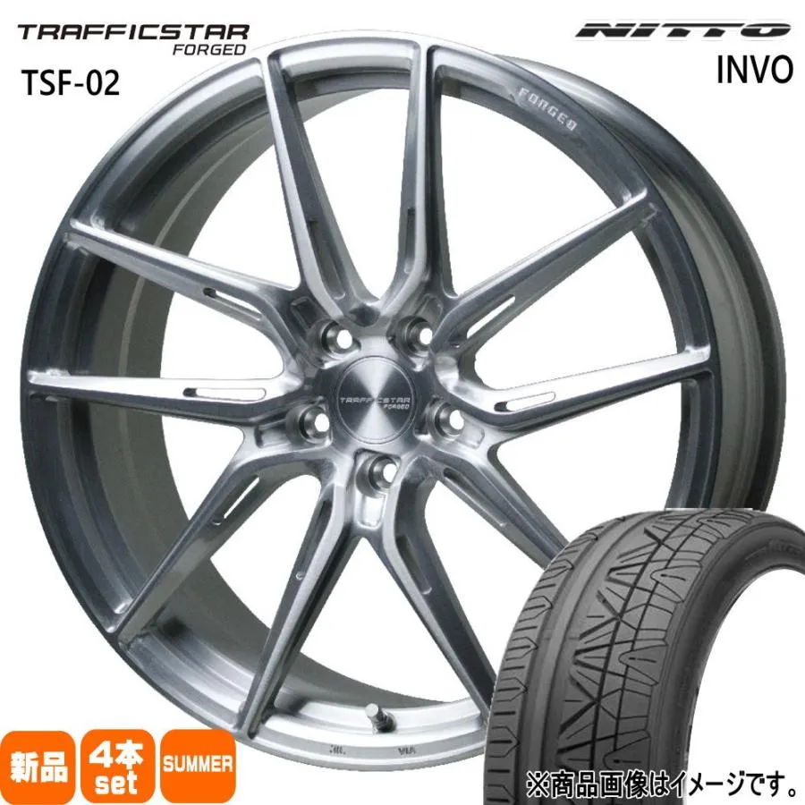 225/40R19 93Y XL ニットー INVO 夏用 サマータイヤ TRAFFICSTAR FORGED TSF-02 クラウン 60系プリウス