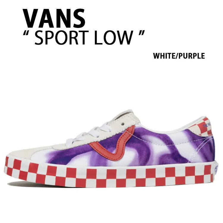 VANS バンズ スニーカーSPORT LOW WHITE PURPLE VN000D09WHP スポーツ ロウ ホワイト パープル メンズ レディース 男性用 女性用
