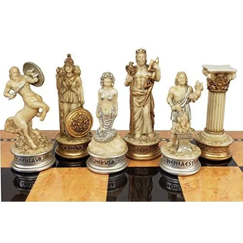 ボードゲーム 英語 アメリカ HPL027-SGW Greek Mythology Olympus Gods Zeus vs Poseidon Set of Chess M