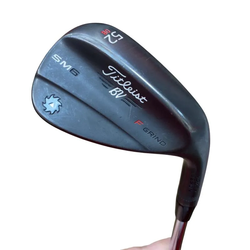 【中古】 タイトリスト VOKEY SPIN MILLED SM6 ジェットブラック 52°/08°F USA ウェッジ WG Dynamic Gold (フレックスその他) メンズ 男性用 右利き 右用 Cランク ゴルフクラブ
