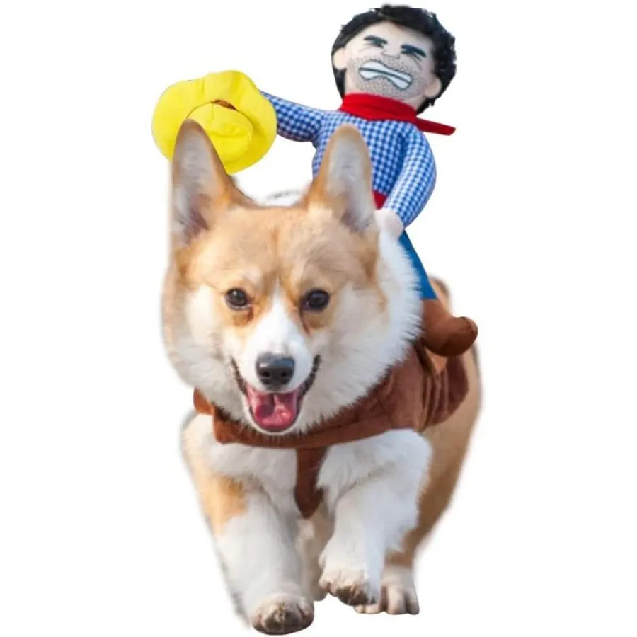【並行輸入品】 iSmarten Pet Costume Dog Costume Clothes Pet Outfit Suit Cowboy Rid