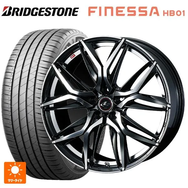 送料無料 サマータイヤホイールセット 215/50R17 95V XL ブリヂストン フィネッサ HB01 正規品 # ウェッズ レオニス LM 17