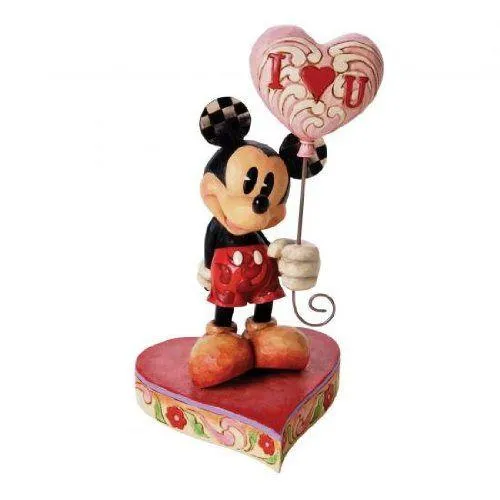 ディズニーフィギュア ジム・ショワ ミッキー \"Mickey with Heart Balloon\" JimShore Disney 4026087