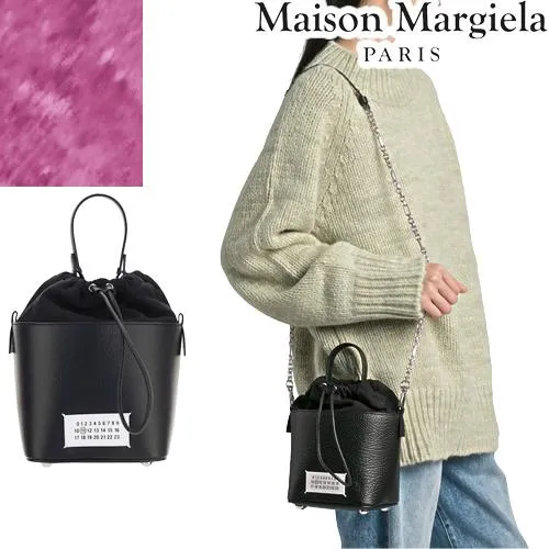 メゾンマルジェラ Maison Margiela バッグ ショルダーバッグ 5ac バケット スモール レディース 2way 本革 レザー 斜めがけ 軽い ブランド 黒 ブラック