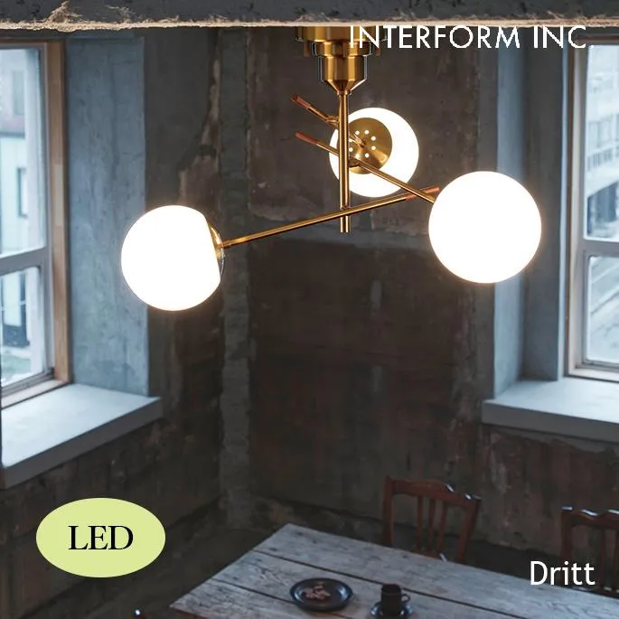 照明 インターフォルム INTERFORM  Dritt ドリット シーリングライト（LED） LT-4406 シーリングライト