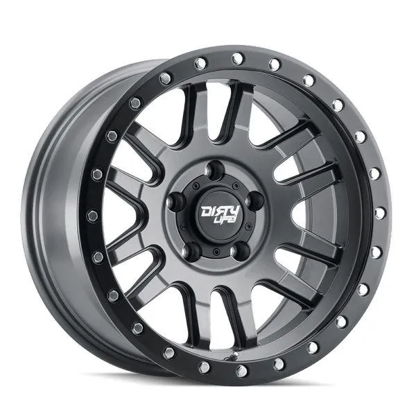 【USA在庫あり】 dlw9309-7973MGT12 Dirty Life 9309 Canyon Pro 17x9/5x127 BP/-12mm Offset/71.5mm Hub Satin Graphite Wheel - Beadlock JP店