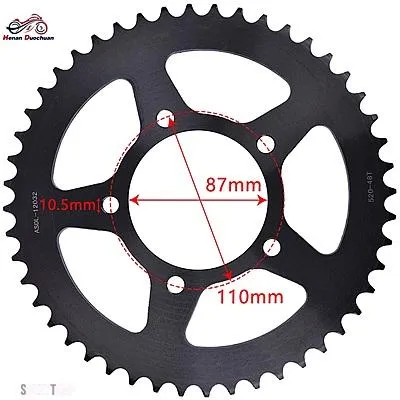 互換品 スズキ 520 48T バイク リア スプロケット ギア カム GS500 GS500E K1-K9 2 CYL GS500F GS500H GS400 GS400E 54A SV400 SV GS 400 500