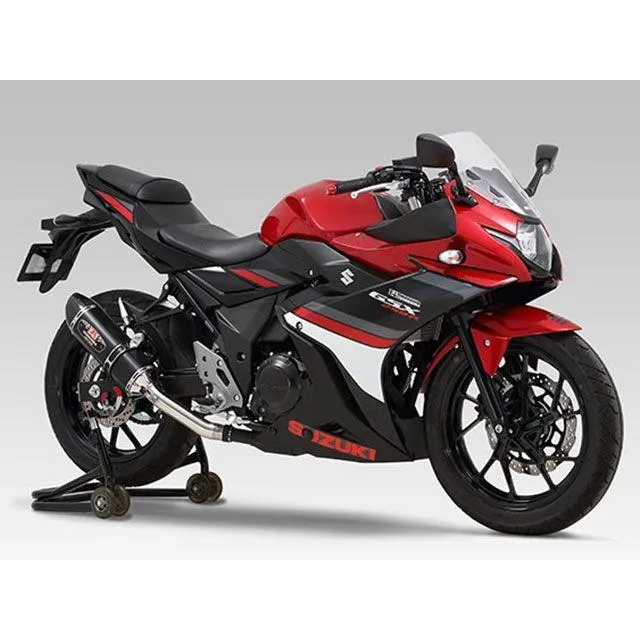 YOSHIMURA GSX250R マフラー本体 Slip-On R-77S サイクロン カーボンエンド EXPORT SPEC 政府認証 SMC …