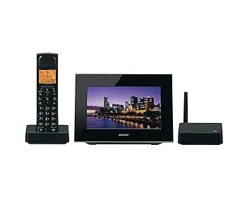 【中古】(良い)シャープ ハンズフリーホン 電話機 ワイド7型液晶モニター 子機1台付き 1.9GHz DECT準拠方式 ブラック JD-7C2CL-B