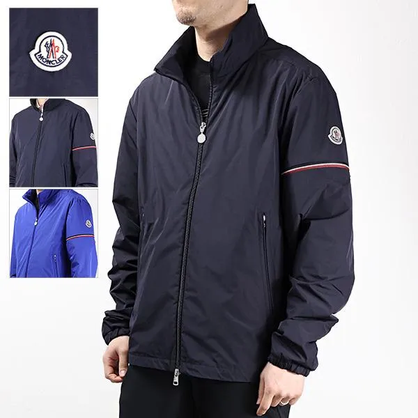 MONCLER モンクレール RUINETTE JACKET ジャケット ブルゾン アウター ジップアップ フードなし 軽量 ショート丈 ロゴパッチ メンズ 1A00118 54A91