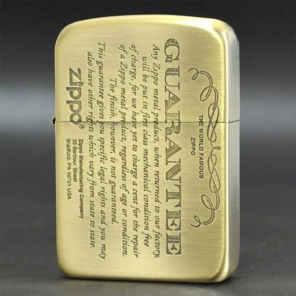 ZIPPO ジッポーライター 1941レプリカ ギャランティー 真鍮古美 41GRT-BS