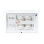 BQE86163Z<br>Panasonic 電設資材 住宅分電盤 コスモパネル あんしん機能付 リミッタースペースなし<br>地震あんしんばん 感震ブレーカ搭載<br>ドア付 プラスチック製 露出・半埋込両用形<br>回路数：16+3 主幹容量：60A