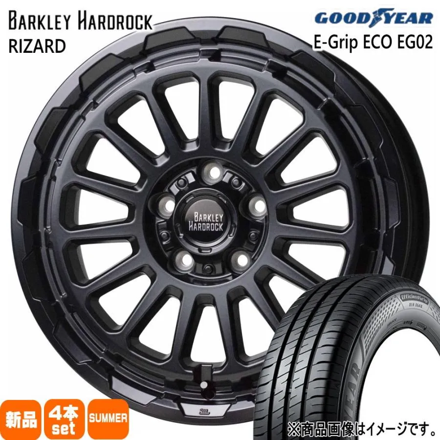 205/60R16 92H グッドイヤー EfficientGrip ECO EG02 夏用 サマータイヤ BARKLEY HARDLOCK RIZARD 90系 ノア ヴォクシー/ジューク/フロンクス