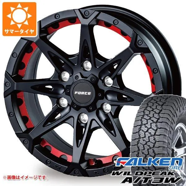 5本セット FJクルーザー 10系用 サマータイヤ ファルケン ワイルドピーク A/T3W LT285/70R17 116Q  フォース デナリ 8.0-17