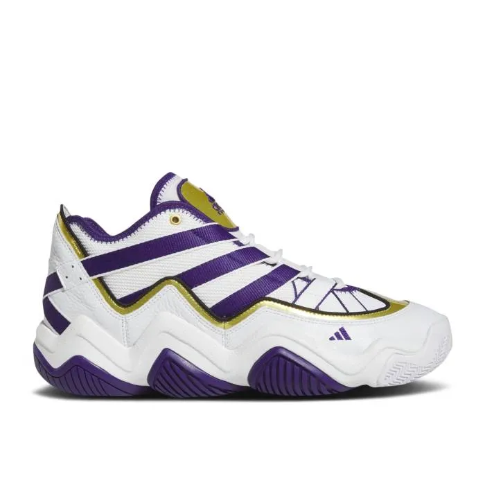 アディダス Adidas 【 Top Ten 2010 Lakers Men Cloud White/Team College Purple/Matte Gold 】 メンズ 白色 ホワイト Team チーム カレッジ Purple 紫・パープル ゴールド