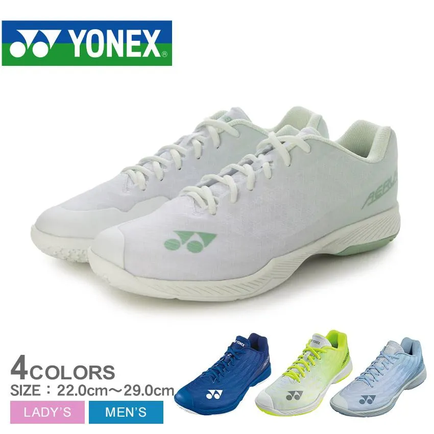 ヨネックス バドミントンシューズ メンズ レディース YONEX SHBAZ2W ブルー 青 イエロー 黄 バドミントン バド 靴 シューズ 4E ワイド 幅広 ゆったり 軽量 軽い